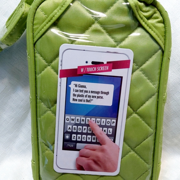 Summer Fun Quilted Green Crossbody - Picture 3 of 6